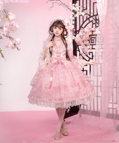 「花箱×サンリオ第4弾」桃花 マイメロ中華風長袖ワンピース【11/5まで】ロリータ