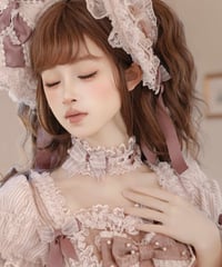 「ストライプ乙女」小物（ボンネット、リボンカチューシャ、他） 【8/5まで】ロリータ