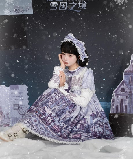 「雪国へようこそ！」お城柄ドールワンピース【9/28まで】ロリータ
