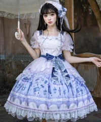 「To The Rain」柄付きワンピース【8/18まで】ロリータ