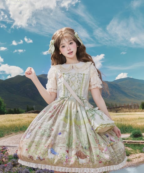 「ピーターラビットコラボ3.0」シフォンエプロン、バッグ他【8/25まで】ロリータ