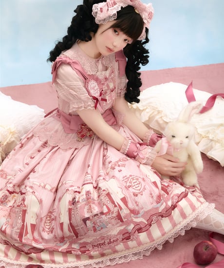 「Puppet Show」ジャンパースカート（ダークピンク）【9/3まで】ロリータ