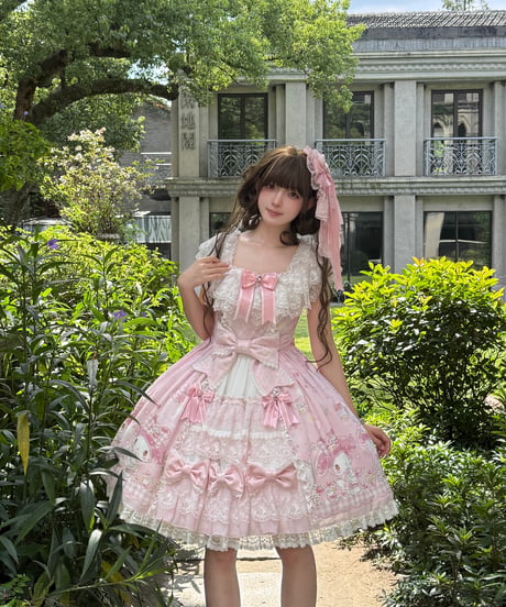 「仲夏×サンリオ」マイメロディ 前開きワンピース【10/17まで】ロリータ