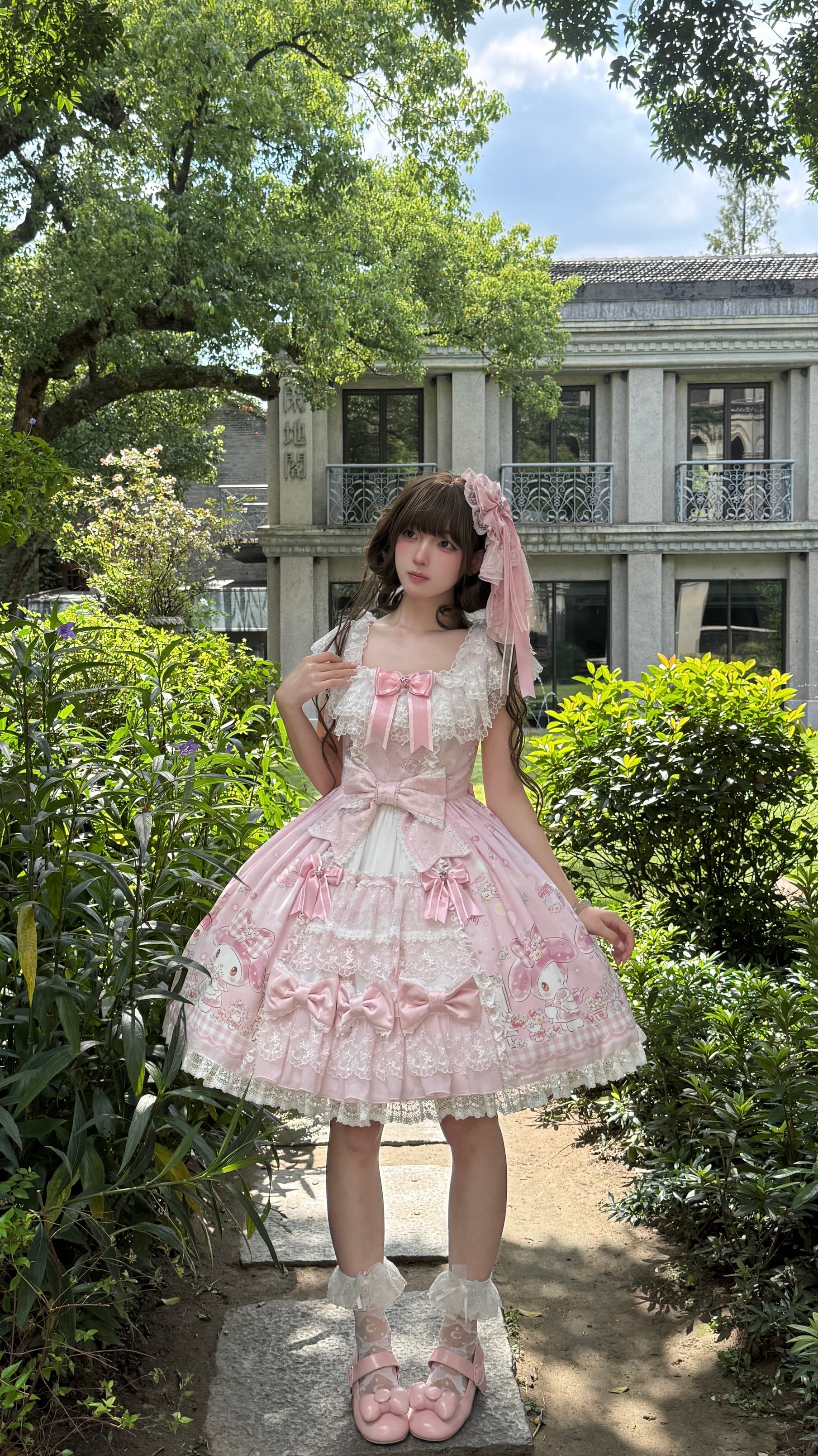 仲夏×サンリオ」マイメロディ 前開きワンピース【10/17まで】ロリータ