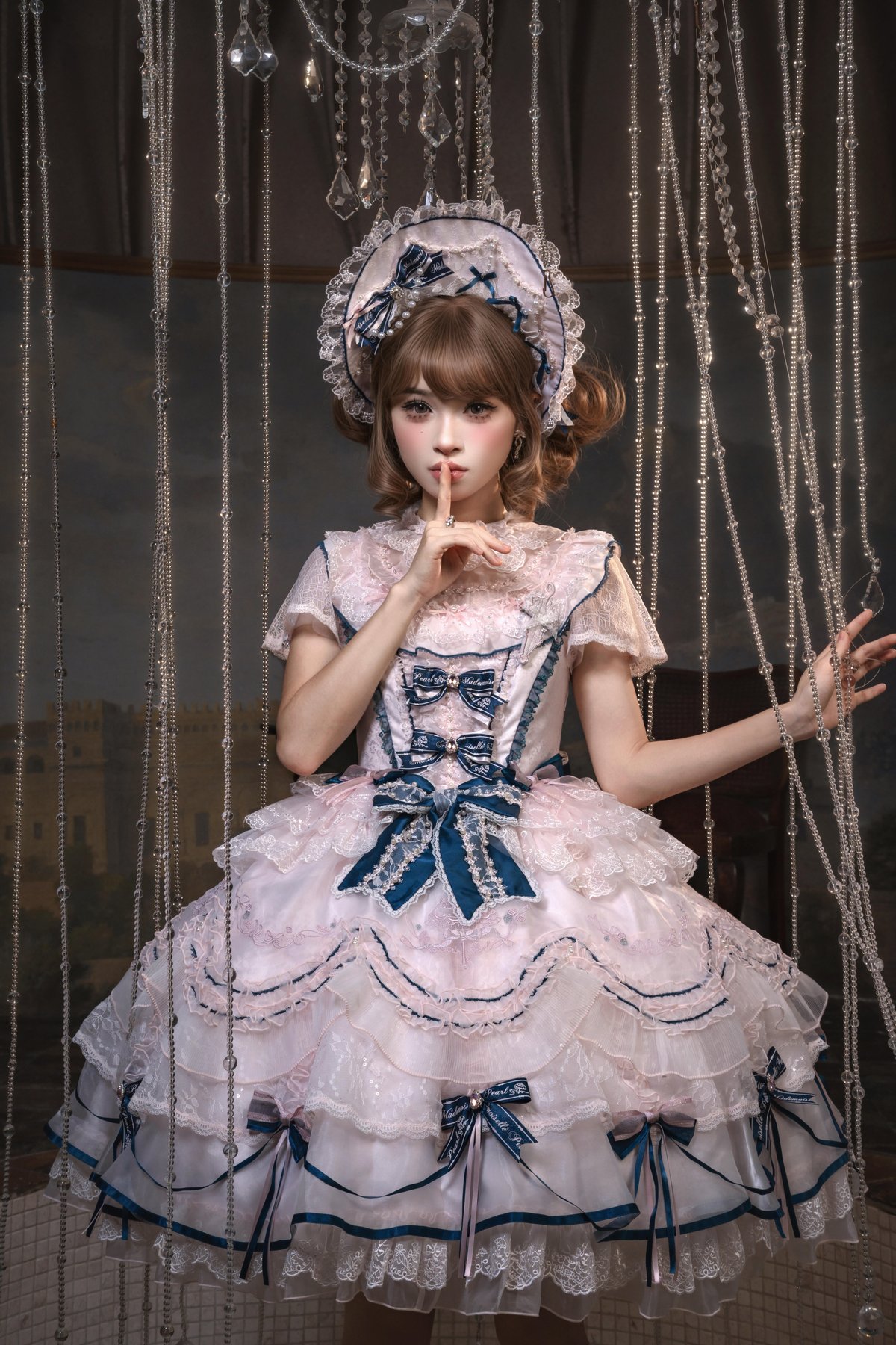 子*)様 【お値下げ！】 Oz Onestゴスロリ ロリータ 蝶刺繍 ジャンパー To The Rain」刺繍ゴージャスジャンパースカート【8/18まで】ロリータ