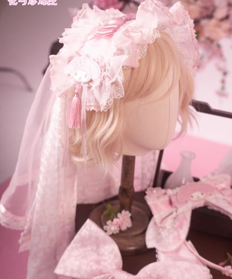 「花箱×サンリオ第4弾」桃花 マイメロバッグ、ヘッドドレス、カチューシャ、他【11/5まで】ロリータ