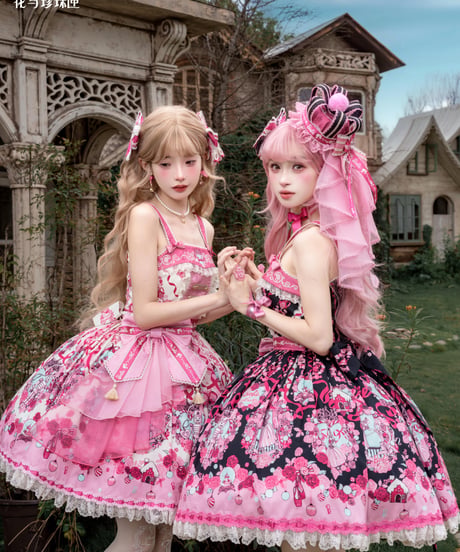 「花箱×Barbieコラボ」くるみ割り人形刺繍ジャンパースカート【9/20まで】ロリータ
