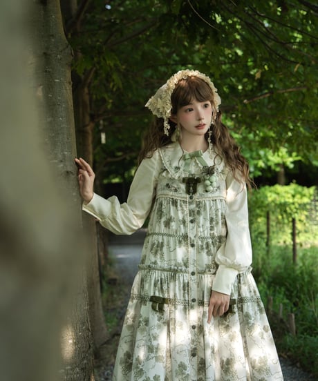 「ロワール葡萄園」5.0ノーウエストロングジャンパースカート【7/20まで】ロリータ