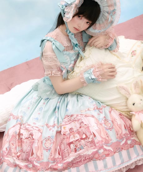 「Puppet Show」ジャンパースカート（ミント）【9/3まで】ロリータ