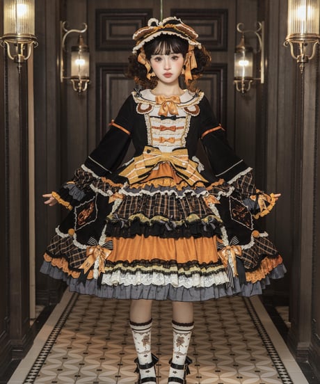 「Antique Bear」無地ワンピース【9/10まで】ロリータ