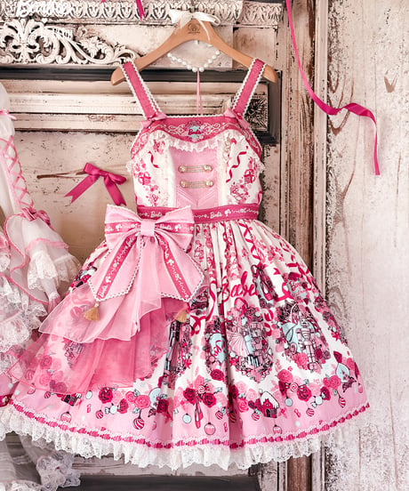 「花箱×Barbieコラボ」くるみ割り人形刺繍ジャンパースカート【9/20まで】ロリータ