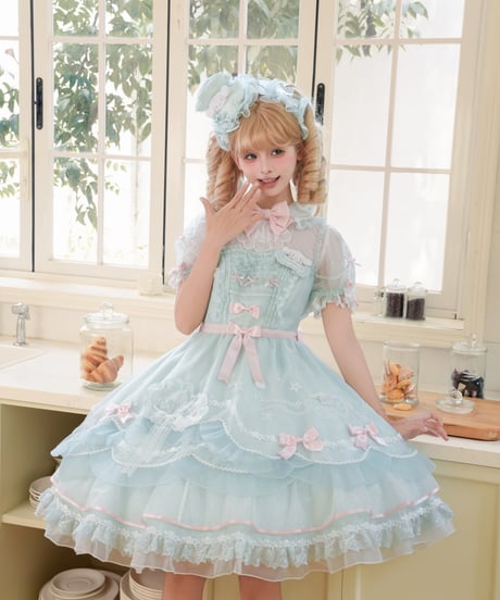 「花箱×サンリオ」シナモンオーシャン 無地ワンピース【10/10まで】ロリータ