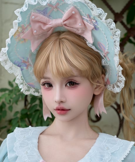 「花箱×サンリオ」シナモンオーシャン 柄付きジャンパースカート【10/10まで】ロリータ