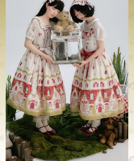 「Red House」ワンピース、ヘッドドレス【8/10まで】ロリータ