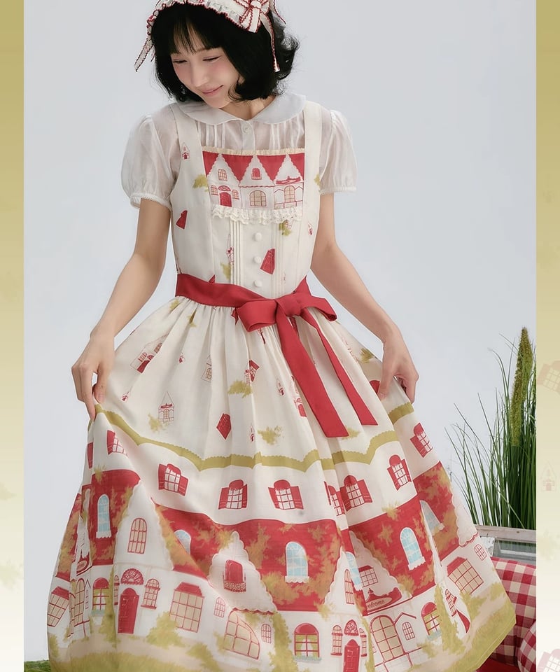 Red House」ジャンパースカート、ヘッドドレス【8/10まで】ロリータ