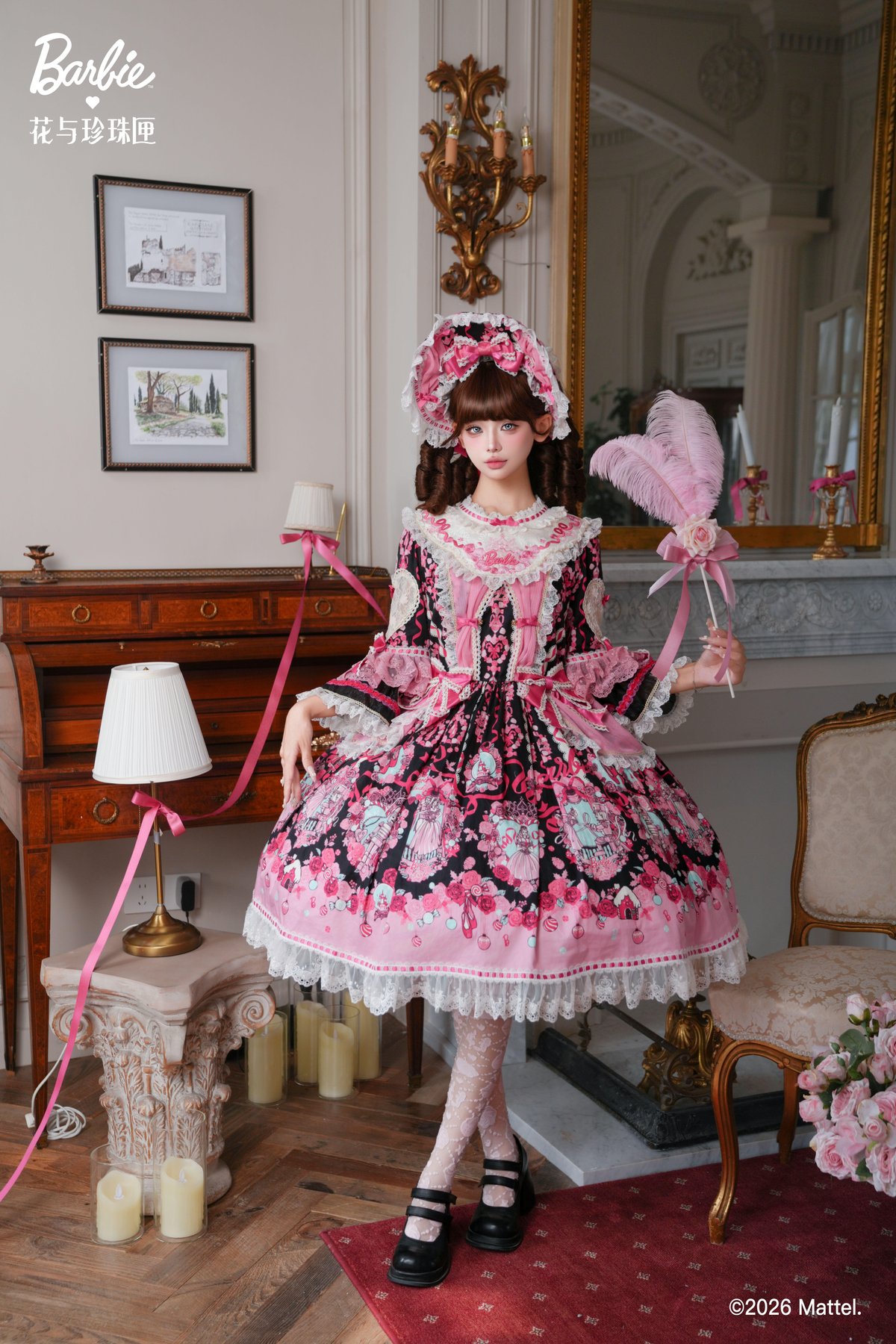 手作りピンク豚人形 花柄ドレス 手作りピンク豚人形 花柄ドレス 手作りピンク豚人形 花柄ドレス