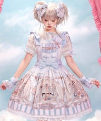 「Puppet Show」ジャンパースカート（サックス）【9/3まで】ロリータ
