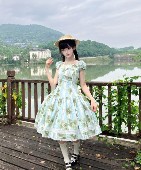 「ロワール葡萄園」6.0ローウエストワンピース【7/20まで】ロリータ
