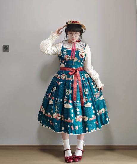 「Strawberry Album」シンプルジャンパースカート【9/19まで】ロリータ