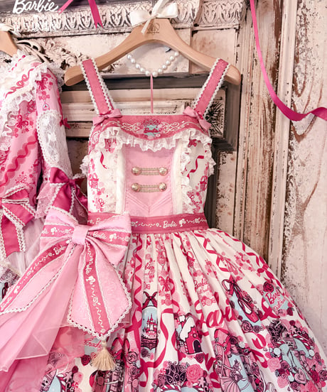 「花箱×Barbieコラボ」くるみ割り人形刺繍ジャンパースカート【9/20まで】ロリータ