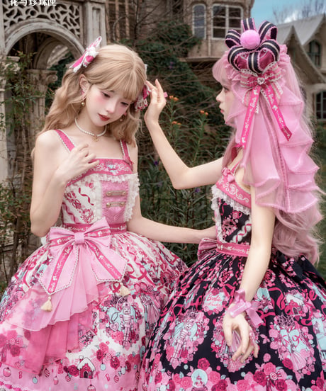 「花箱×Barbieコラボ」くるみ割り人形刺繍ジャンパースカート【9/20まで】ロリータ