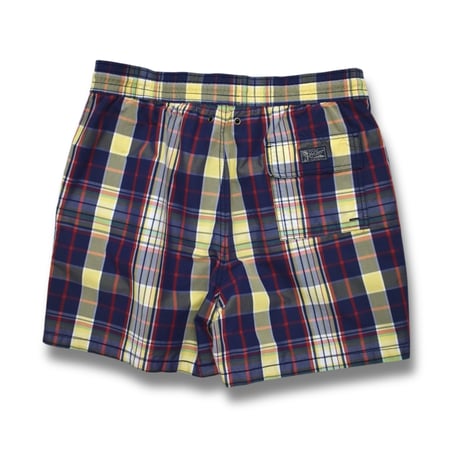 USED "90'S RALPH LAUREN" MADRAS SWIM SHORTS