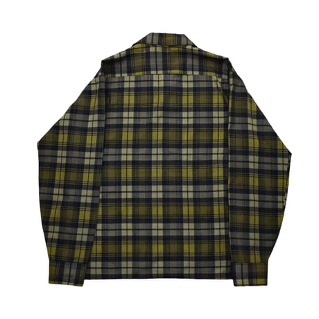 VINTAGE "60'S BRAIDBURN" PLAID L/S SHIRT