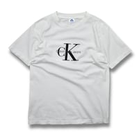 USED "90'S CALVIN KLEIN JEANS" LOGO T-SHIRT
