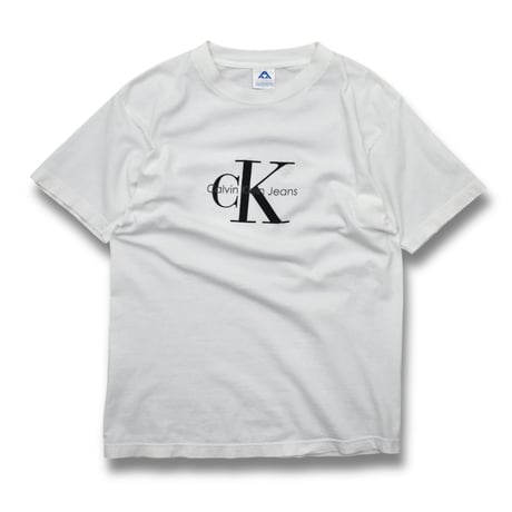 USED "90'S CALVIN KLEIN JEANS" LOGO T-SHIRT