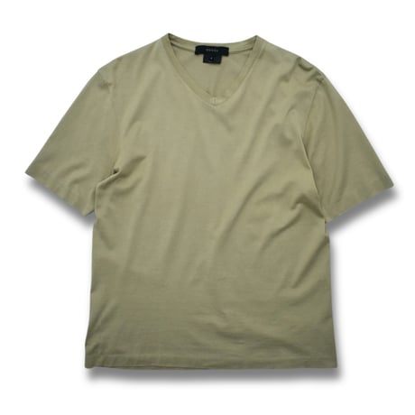 USED "90-10'S GUCCI" COTTON V NECK T-SHIRT