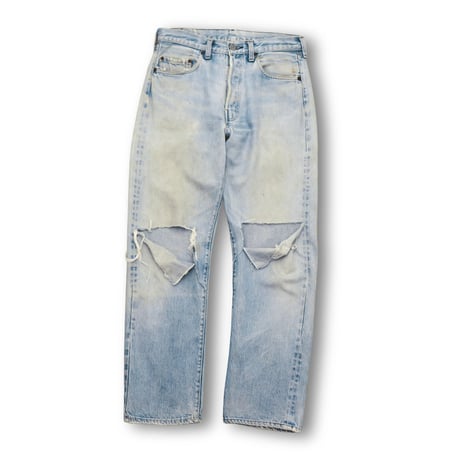 USED ”80'S LEVI’S/ 501" DAMAGED DENIM PANTS