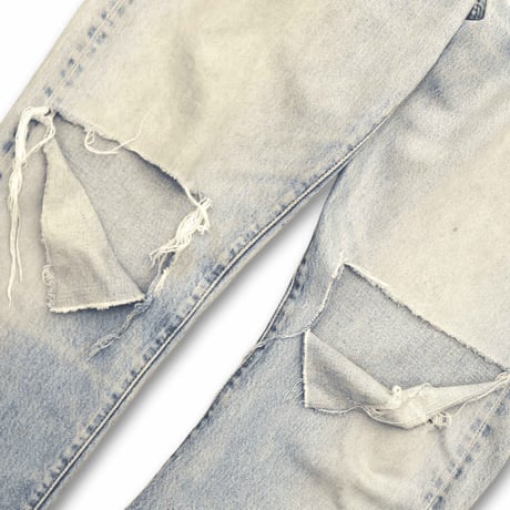 USED ”80'S LEVI’S/ 501" DAMAGED DENIM PANTS