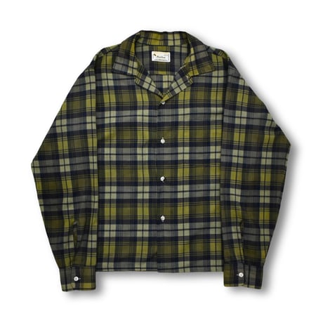 VINTAGE "60'S BRAIDBURN" PLAID L/S SHIRT