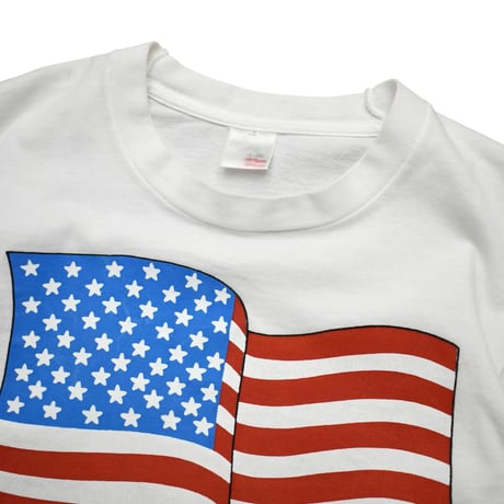 USED ”90’S USA FLAG” T-SHIRT