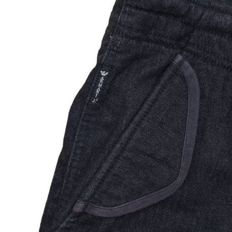 USED "00'S ARMANI JEANS" HERRINGBONE EASY CARGO PANTS