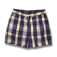USED "90'S RALPH LAUREN" MADRAS SWIM SHORTS