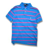 USED "90'S RALPH LAUREN" BORDER S/S POLO SHIRTS