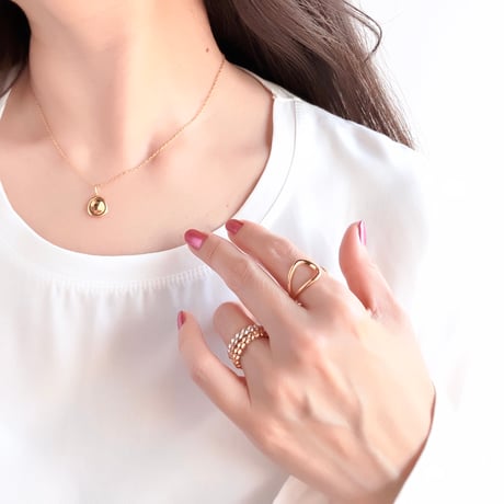 Pool Necklace-K18YG