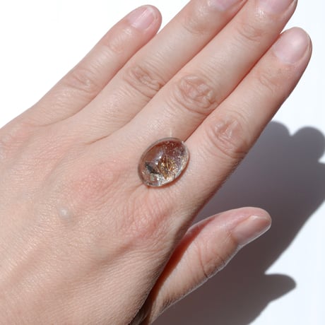 【自社研磨】ブルッカイトインクォーツ Brookite in Quartz 005