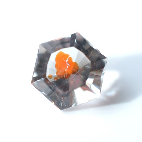 【自社研磨】ライモナイトインクォーツ Limonite in Quartz 007