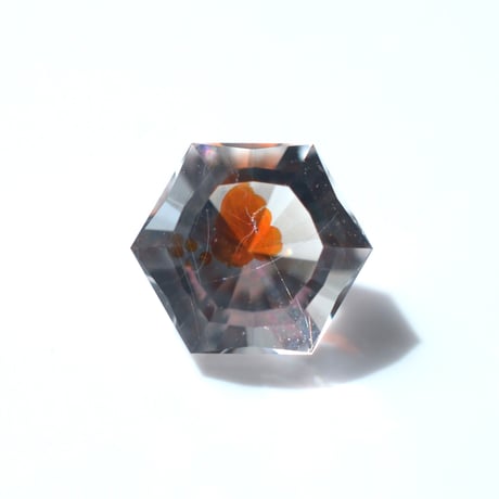 【自社研磨】ライモナイトインクォーツ Limonite in Quartz 007