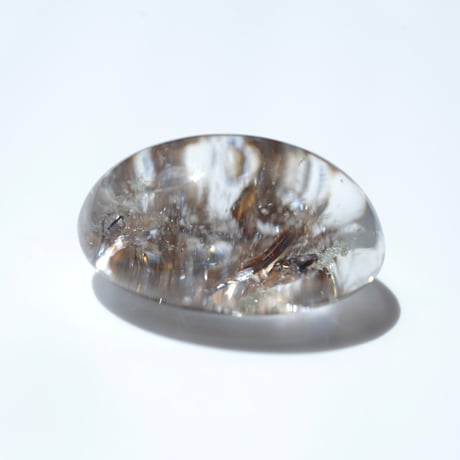 【自社研磨】ブルッカイトインクォーツ Brookite in Quartz 005