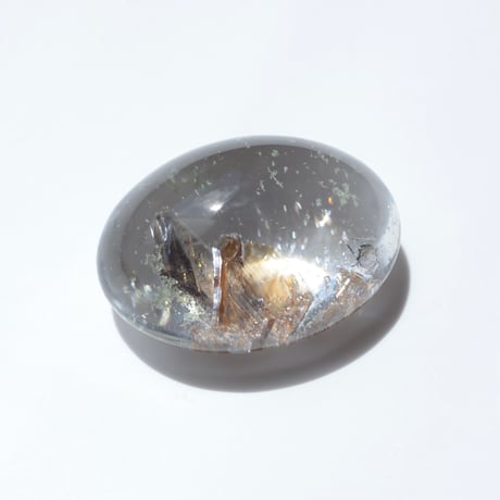 【自社研磨】ブルッカイトインクォーツ Brookite in Quartz 005