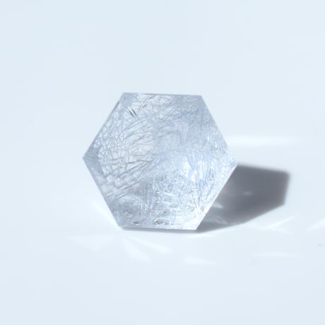 【自社研磨】デュモルチェライトインクォーツ Dumortierite in Quartz N053