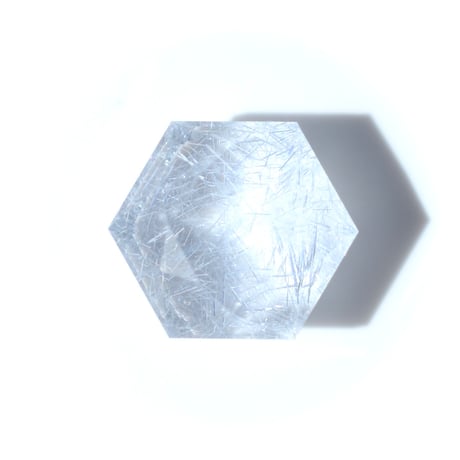 【自社研磨】デュモルチェライトインクォーツ Dumortierite in Quartz N053