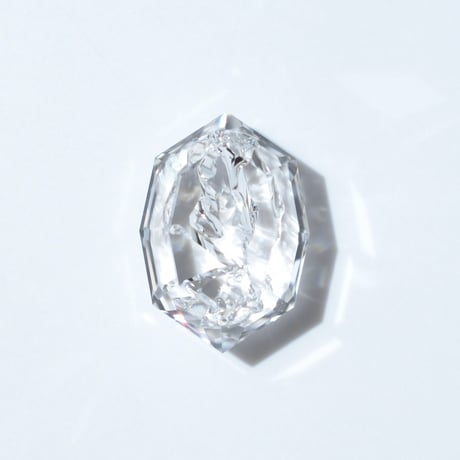 【自社研磨カット】ネガティブクリスタルインクォーツ Negative Crystal in Quartz 012