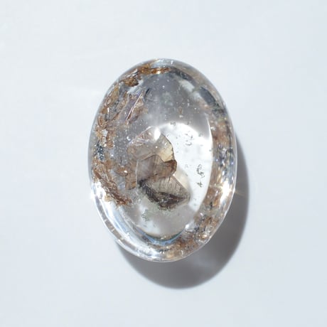 【自社研磨】ブルッカイトインクォーツ Brookite in Quartz 005