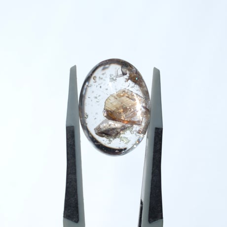 【自社研磨】ブルッカイトインクォーツ Brookite in Quartz 005