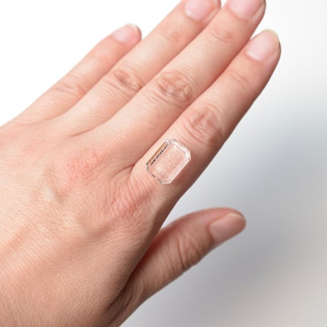 【自社研磨カット】ネガティブクリスタルインクォーツ Negative Crystal in Quartz 011