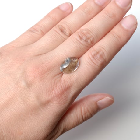 【自社研磨】ルチルクォーツ Rutilelated Quartz N002
